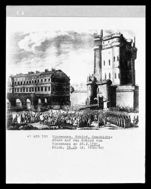 Vincennes, Sturm auf das Schloss von Vincennes 1791.02.28