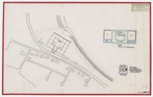 Verkehrsmuseum (nicht realisiert) – Variante III: Lageplan, Grundrisse. Berlin-Charlottenburg, Wandalenallee/Jafféstraße