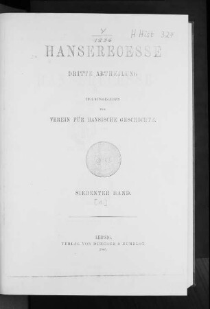 Abth. 3, Bd. 7,1: Von 1477 - 1530
