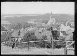 Wechselburg. Blick auf Wechselburg
