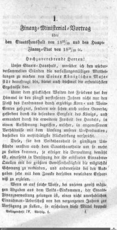 Haupt-Finanz-Etat 1836-1839