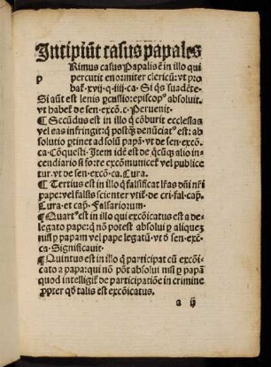 a2r-b4r, Casus Papales, Episcopales et Abbatiales