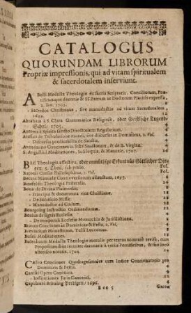 Catalogus