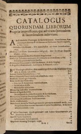 Catalogus