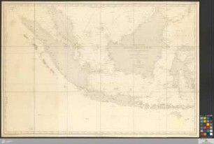 Carte Des Iles Sumatra, Java Et Bornéo Et Des Mers Environnantes : Dressée d'après les travauc les plus récents