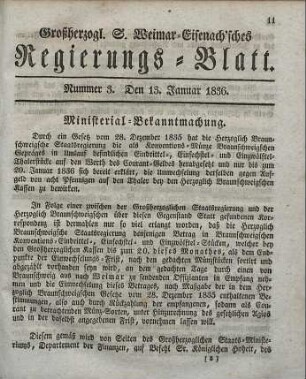Nr. 3 : 13. Januar 1836