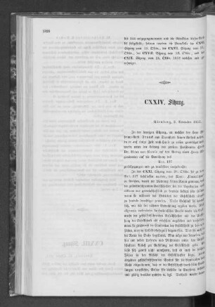 CXXIV. Sitzung.