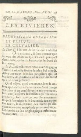 Dix-huitieme entretien.