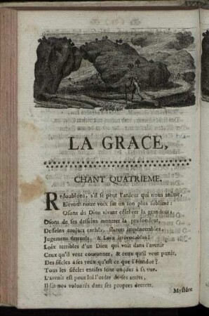 La Grace, Chant Quatrieme. / Die Gnade. Vierter Gesang.