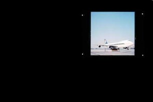 Jumbo - Flugzeug der Singapure Airline, ohne Ortsangabe, 1989
