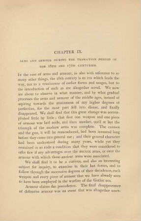 Chapter IX. - Arms and armour during the transition period of the 16th and 17th centuries