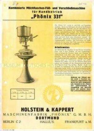 Kombinierte Milchflaschen-Füll- und Verschließmaschine