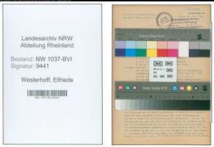 Entnazifizierung Elfriede Westerhoff , geb. 24.08.1904 ()