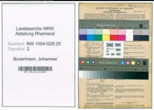 Entnazifizierung Johannes Bovermann , geb. 26.11.1905 (Buchhalter)