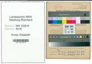 Entnazifizierung Elisabeth Kroos , geb. 01.08.1917 ()