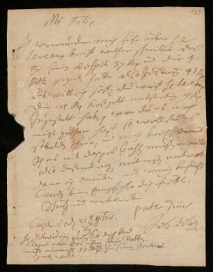 Brief von Johann Dolaeus an Johann Daniel Doläus