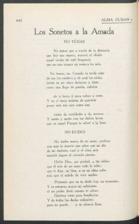 Los Sonetos a la Amada
