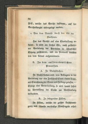 B. In den ausserordentlichen Processen.