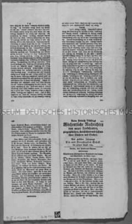 Wöchentliche Nachrichten, Berlin, 2. August 1784, Nr. 31, 12. Jg.