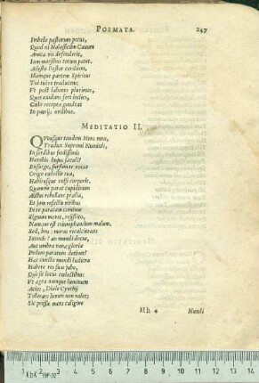Meditatio II.