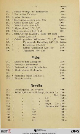 Möbel (Nr. 147-152a)