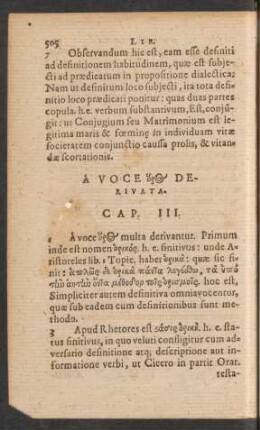 A Voce ... Derivata. Cap. III.