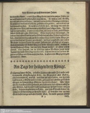 Am Tage der heiligen drey Könige