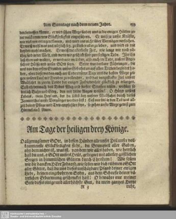 Am Tage der heiligen drey Könige
