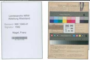Entnazifizierung Franz Nagel , geb. 25.01.1910 (Laborant)