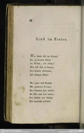 Lied im Freien
