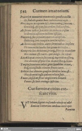 Cur foeminae citius crescant viris