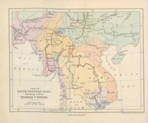 A map of south western China