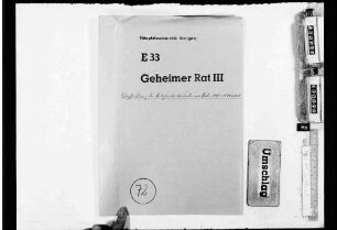 Geheimer Rat: Verpflichtung der Mitglieder des Geheimen Rats