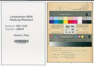 Entnazifizierung Paul Schorn , geb. 29.05.1903 (Bergingenieur)