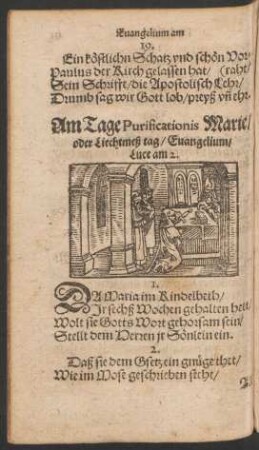Am Tage Purificationis Marie oder Liechtmeß tag ...