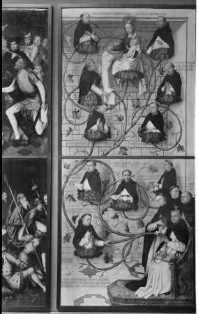 Teile vom Hochaltar der Frankfurter Dominikanerkirche — Der Stammbaum der Dominikaner