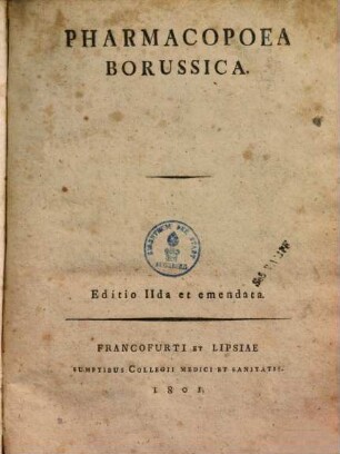 Pharmacopoea Borussica