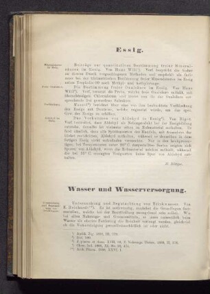 Wasser und Wasserversorgung