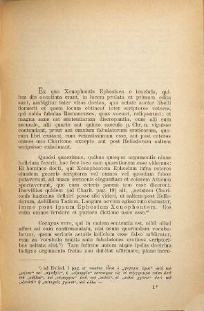 De imitationis ratione, quae intercedit inter Heliodorum et Xenophontem Ephesium, commentatio