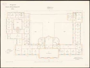 Oberverwaltungsgericht, Berlin-Charlottenburg: Grundriss 2. Obergeschoss 1:100