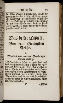 Das drittel Capitel. Von dem Grichischen Reiche.