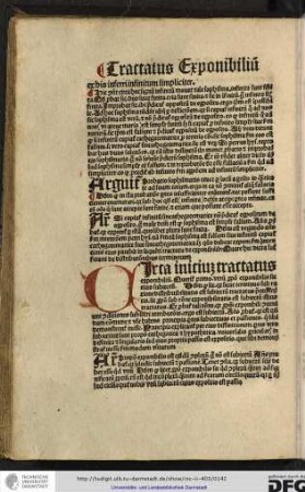 Argumentum: propositio exponibilis est quoddam complexum, ergo non est subiectum...