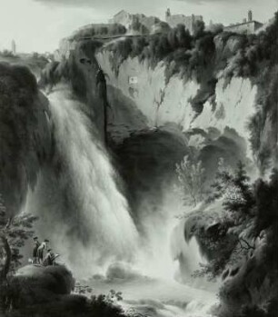 Ansicht der Wasserfälle von Tivoli