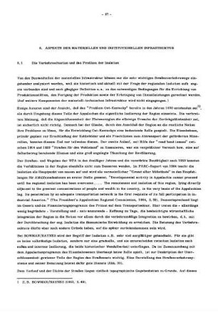 8. Aspekte der materiellen und institutionellen Infrastruktur