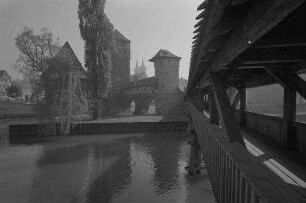 Nürnberg: Henkerbrücke mit Weinstadel und Henkerturm