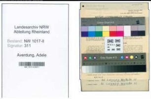 Entnazifizierung Adele Averdung , geb. 19.09.1878 (Naeherin)