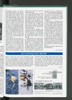 Der merkwürdige Winter 2006-2007