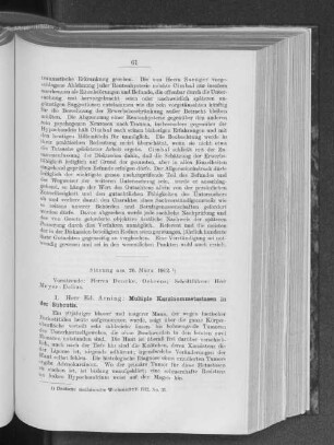 Sitzung am 26. März 1912.