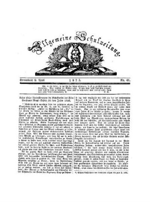 Ueber einige Verbesserungen im Schulwesen des Fürstenthums Reuß - Schleiz seit dem Jahre 1818