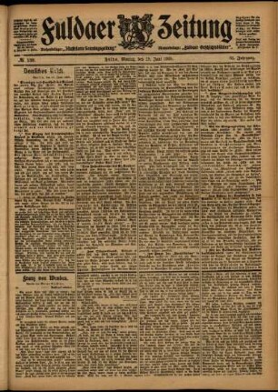 Ausgabe vom Montag, den 19. Juni 1905.